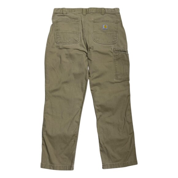 CARHARTT Rugged Flex Canvas Work Designer Casual Pants Mens 34x30 - Picture 1 of 6